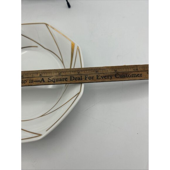 Ranmaru Gallery Octagonal White Gold Crystalline  2 Sets of 3 Pieces Japan - Picture 7 of 11